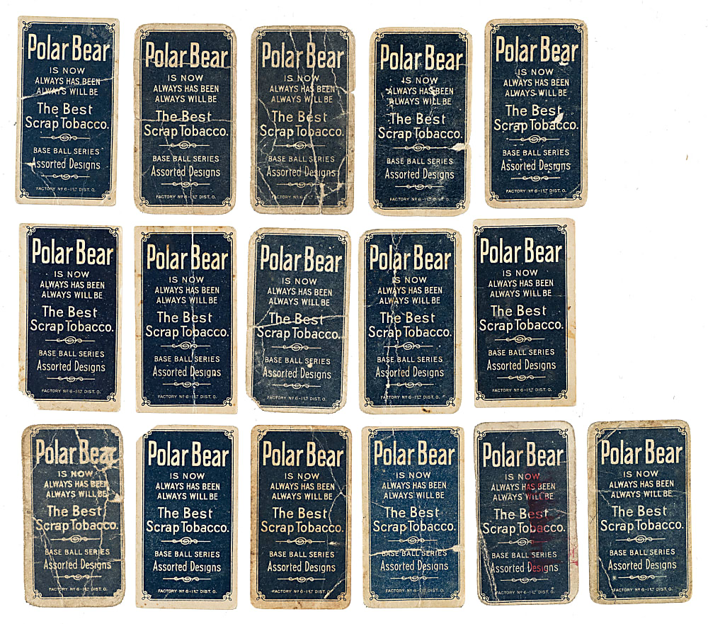 1909-1911 T206 White Border Collection (20) - All Polar Bear Backs!