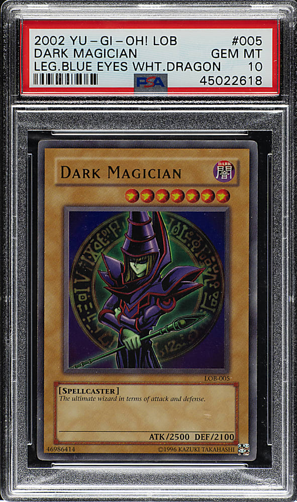 2002 Yu-Gi-Oh! Legend of Blue Eyes White Dragon #005 Dark Magician Ultra Rare Holographic PSA GEM MINT 10