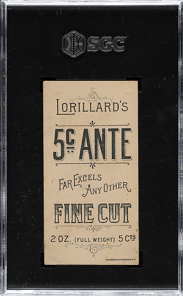 1893 N257 Lorillard "Beautiful Women" Woman Wearing Pink Necklace SGC VG/EX 4 - The ONLY Graded Example!