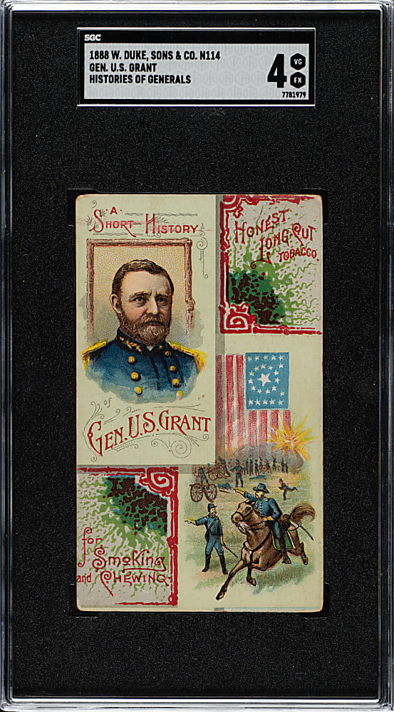 1888 N114 Duke "Histories of Generals" General U.S. Grant SGC VG/EX 4