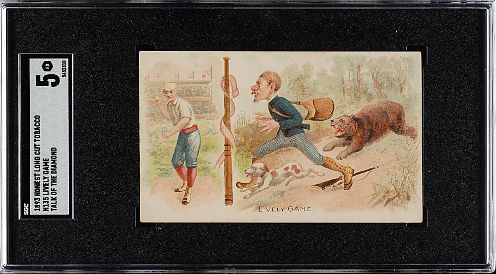 1893 N135 Duke Talk of the Diamond "Lively Game" SGC EX 5 - 1 of 1 - Highest Graded!