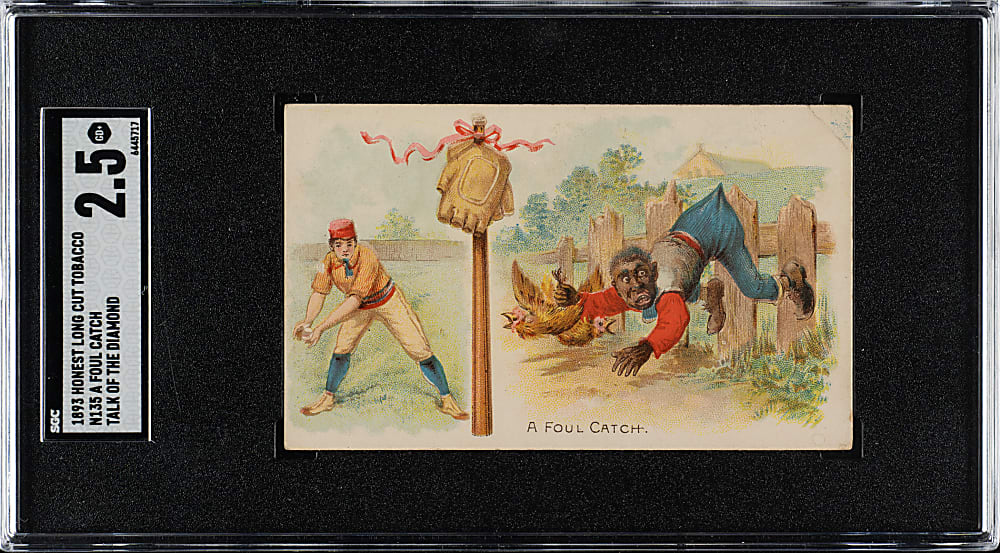 1893 N135 Duke Talk of the Diamond "A Foul Catch" SGC GOOD+ 2.5