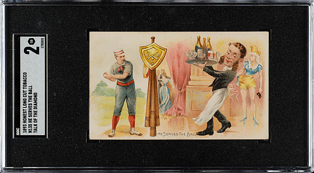 1893 N135 Duke Talk of the Diamond "He Serves The Ball" SGC GOOD 2