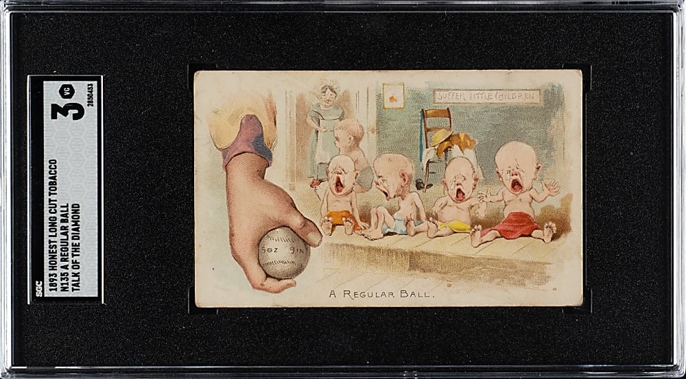 1893 N135 Duke Talk of the Diamond "A Regular Ball" SGC VG 3 - 1 of 3 - Highest Graded!