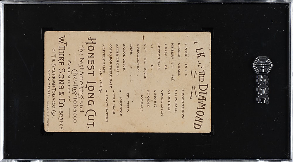 1893 N135 Duke Talk of the Diamond "A Pitcher In The Box" SGC FAIR 1.5