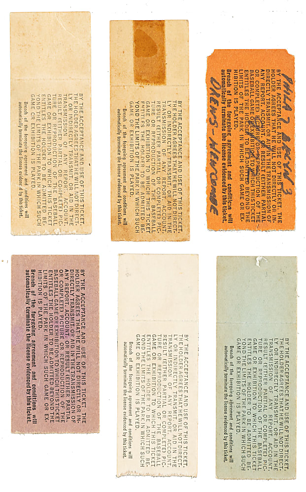1951 Brooklyn Dodgers Ebbets Field Ticket Stub Collection (18) - All Games Featuring Jackie Robinson!