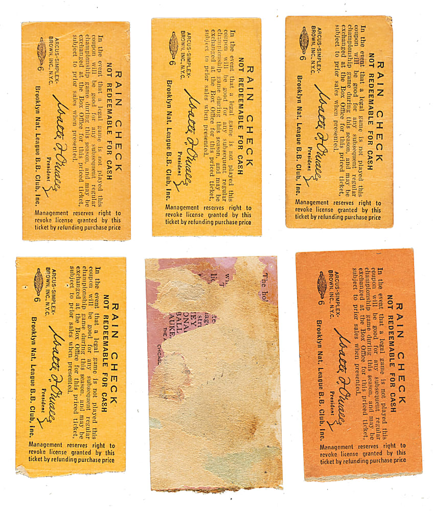 1956 Brooklyn Dodgers Ebbets Field Ticket Stub Collection (20) - All Games Featuring Jackie Robinson!