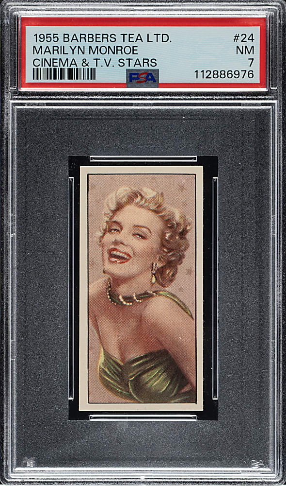 1955 Barbers Tea Ltd. "Cinema & TV Stars" #24 Marilyn Monroe PSA NM 7