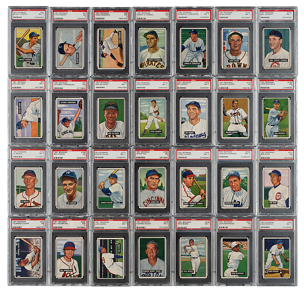 1951 Bowman PSA NM 7 Collection (42)