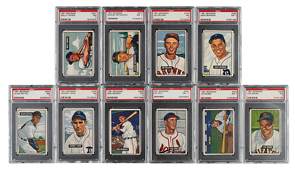 1951 Bowman PSA NM 7 Collection (42)