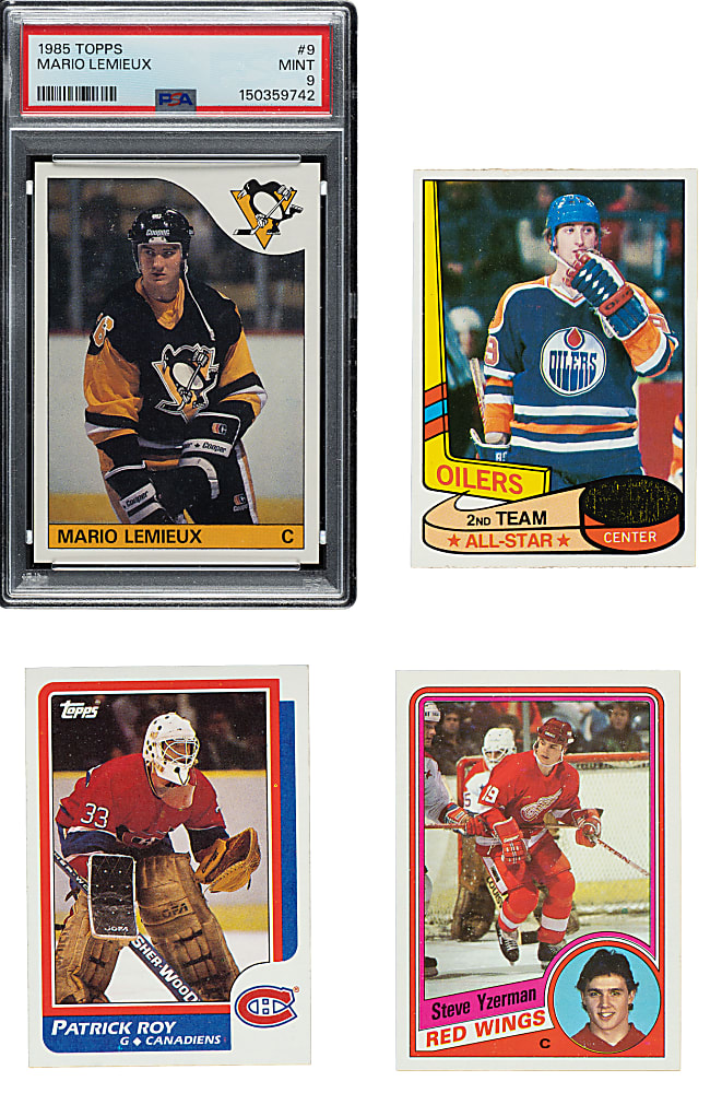 1980 to 1988 Topps Hockey Complete Set Run (8 Sets, 1,649 Cards) Plus Four Complete Sticker Sets