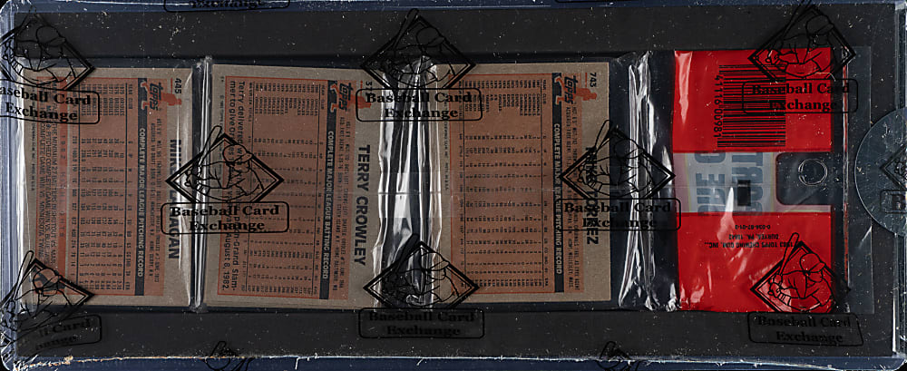 1983 Topps Unopened Rack Pack - Wade Boggs Rookie on Top - BBCE