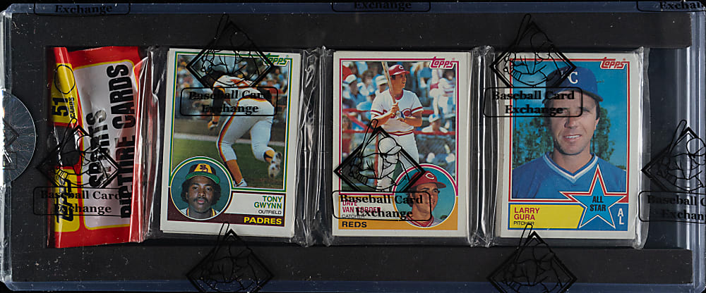 1983 Topps Unopened Rack Pack - Tony Gwynn Rookie on Top - BBCE
