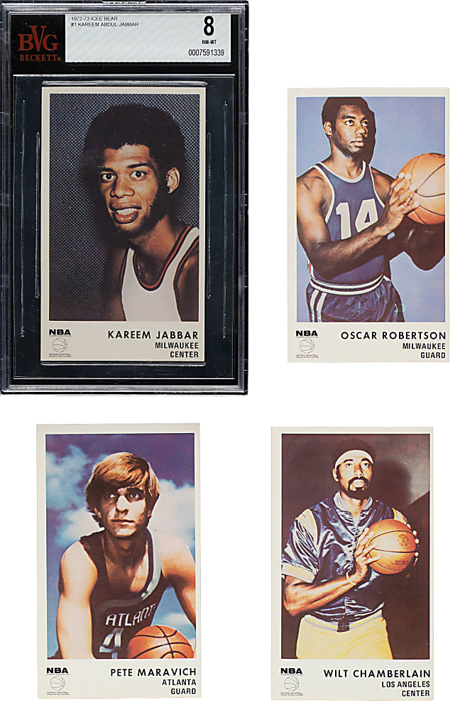 High-Grade 1972-1973 Icee Bear Basketball Complete Set (20)