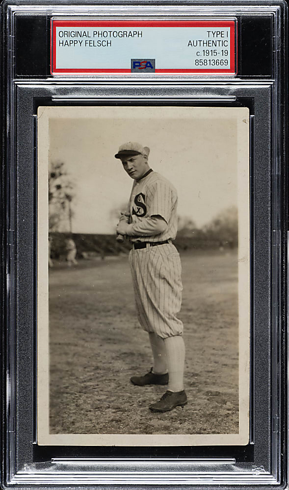 Circa 1915-1919 Happy Felsch Original Photograph PSA/DNA Type I - Black Sox