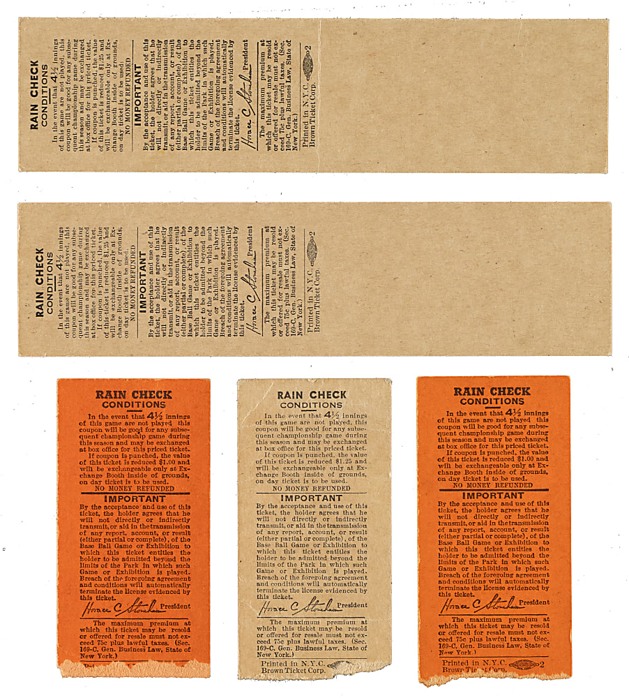 1950 and 1951 New York Giants Polo Grounds Ticket Stub Collection (20) Including Willie Mays Rookie Year and National League Championship Season