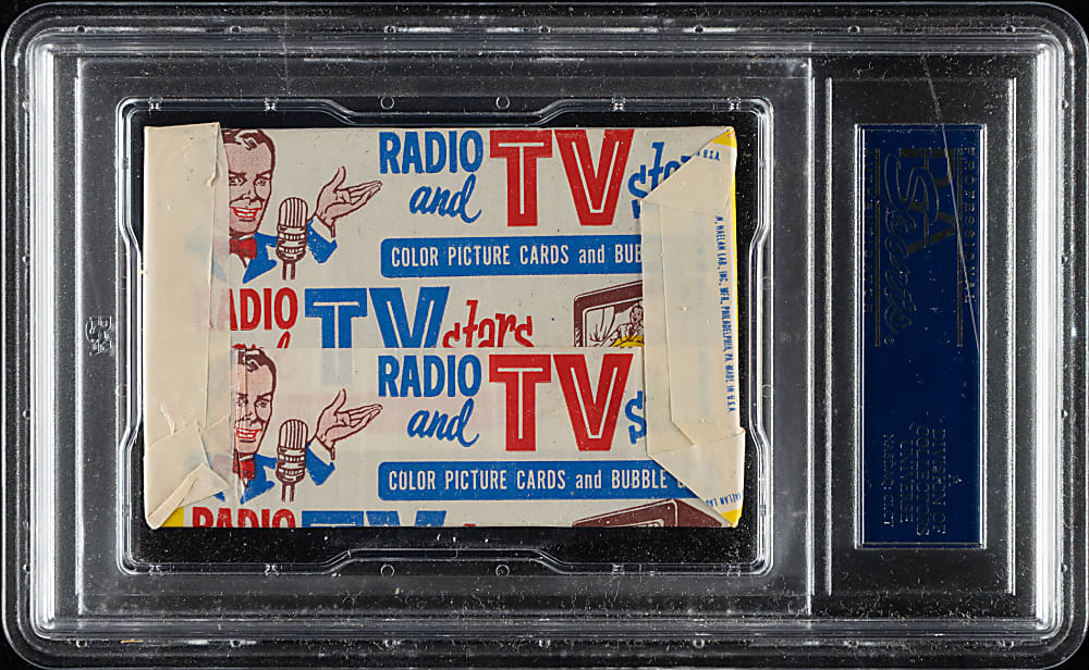 1953 Bowman "TV & Radio Stars" Unopened Wax Pack PSA NM 7