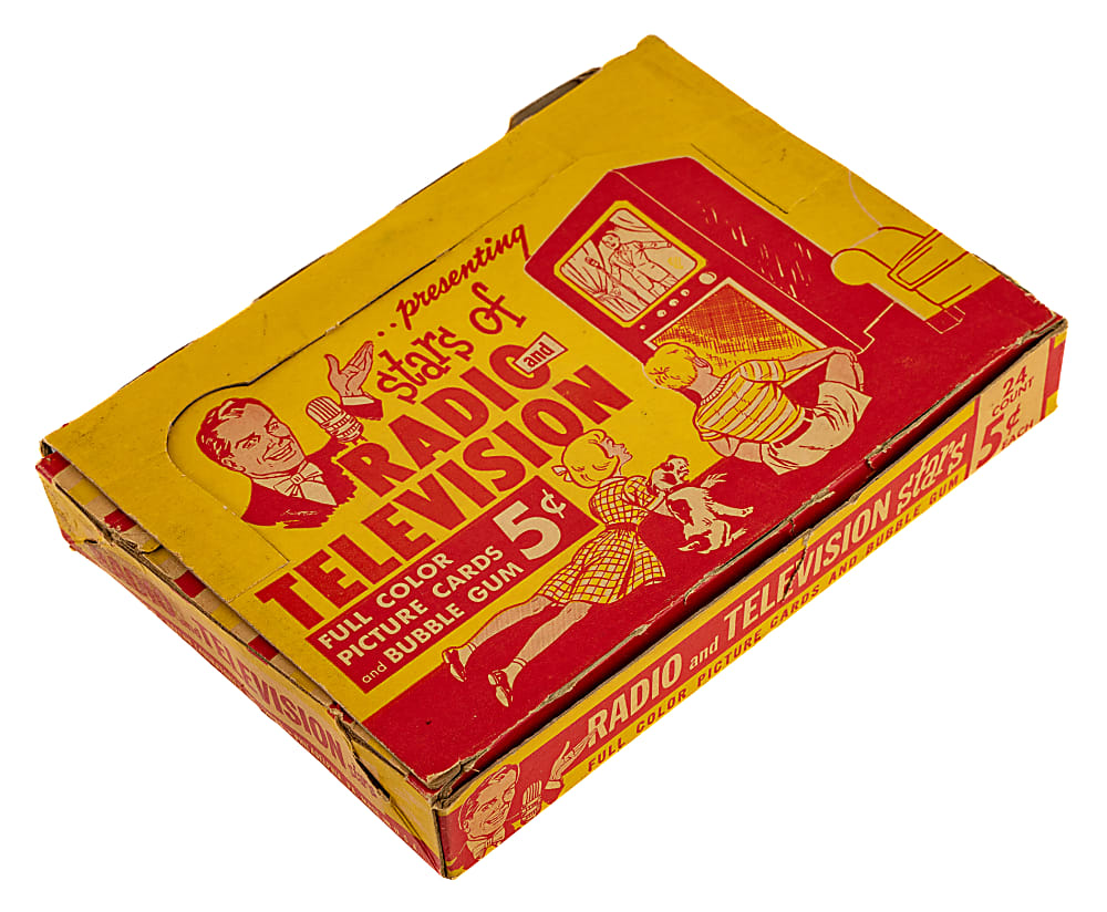 1953 Bowman "TV & Radio Stars" Empty Display Box