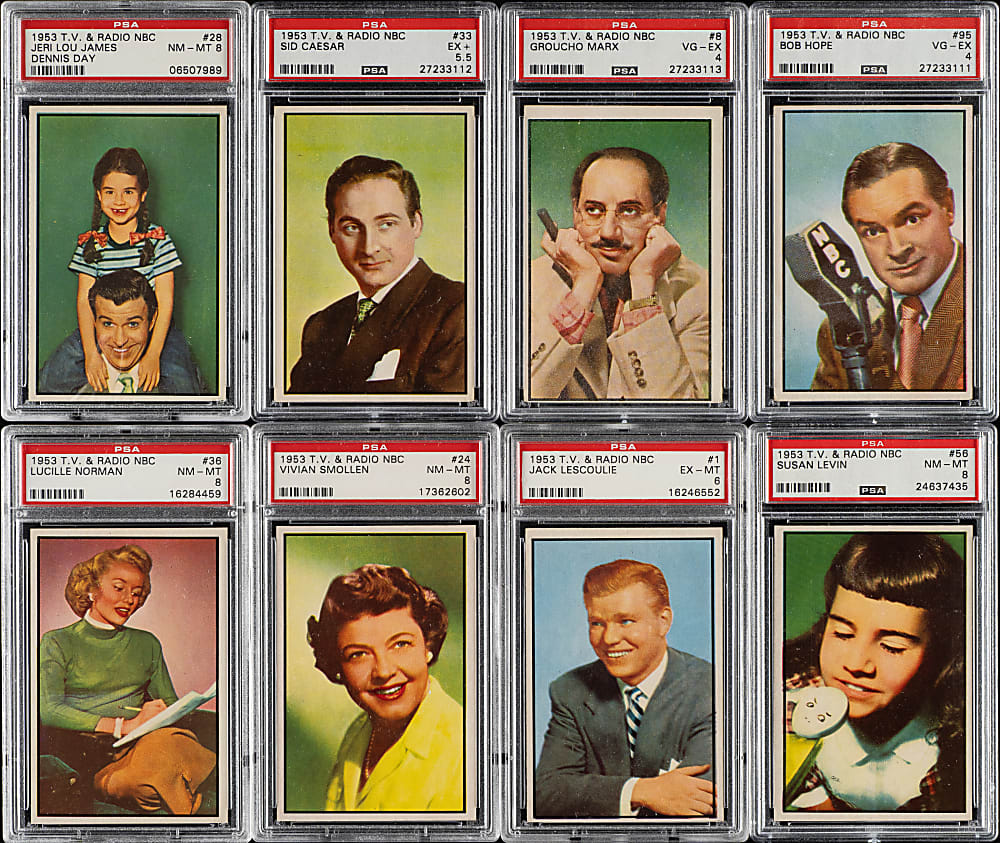 1953 Bowman "TV & Radio Stars" Complete Set (96): #4 PSA Set Registry (6.19 GPA)!