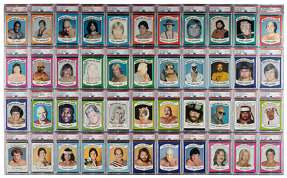 1982 and 1983 Wrestling Series A, Series B, and Series All-Stars Complete Set (108): #13 PSA Set Registry (7.09 GPA)