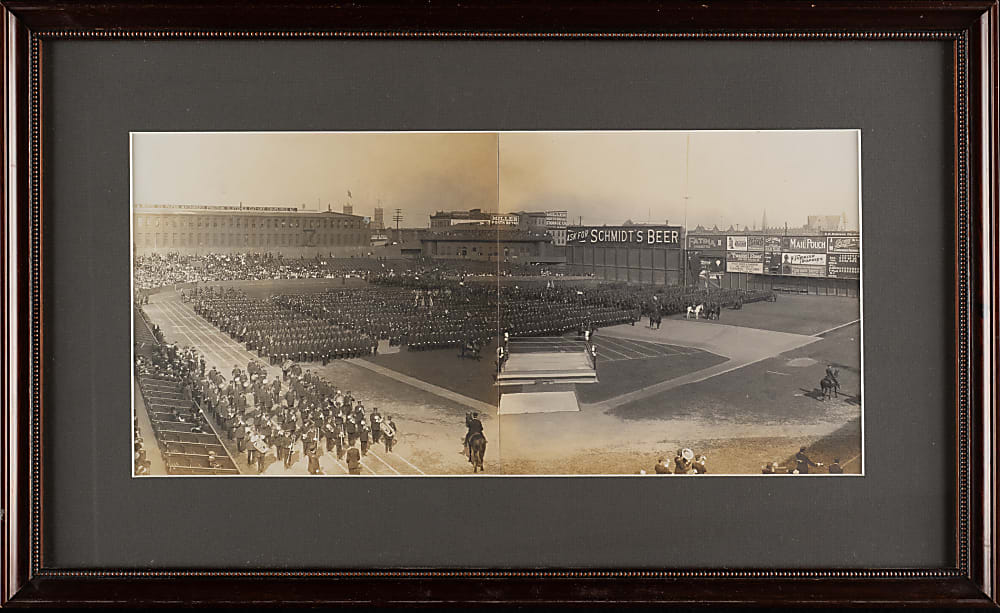 Circa 1910s Philadelphia Phillies National League Park Panoramic Photograph