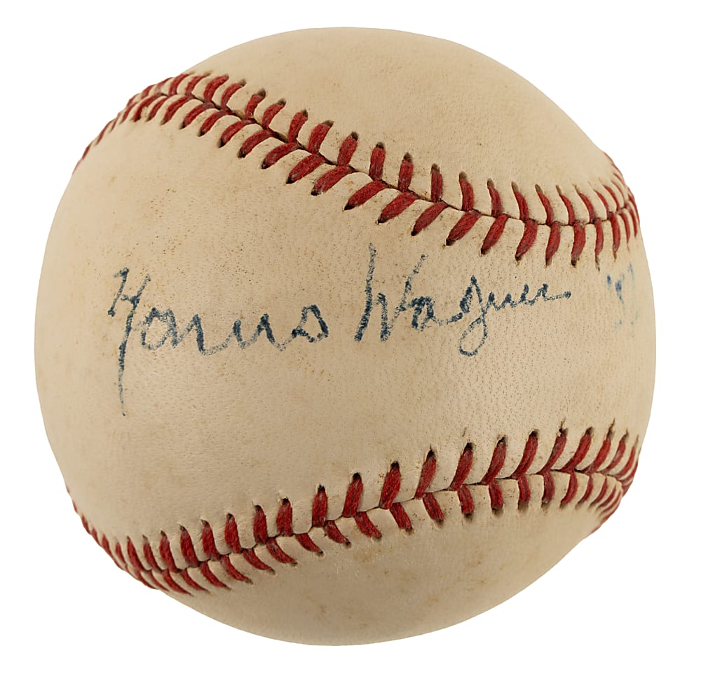 Honus Wagner Signed Baseball - PSA/DNA