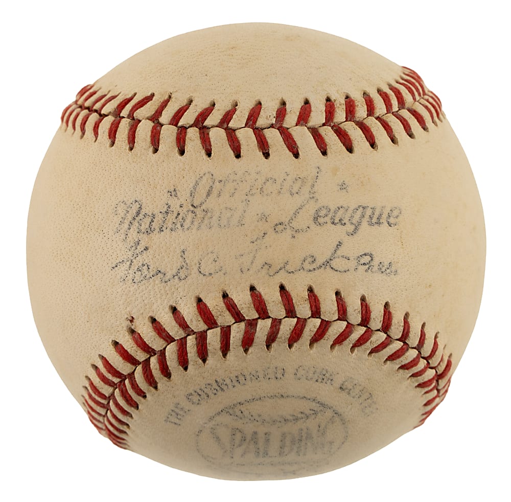 Honus Wagner Signed Baseball - PSA/DNA