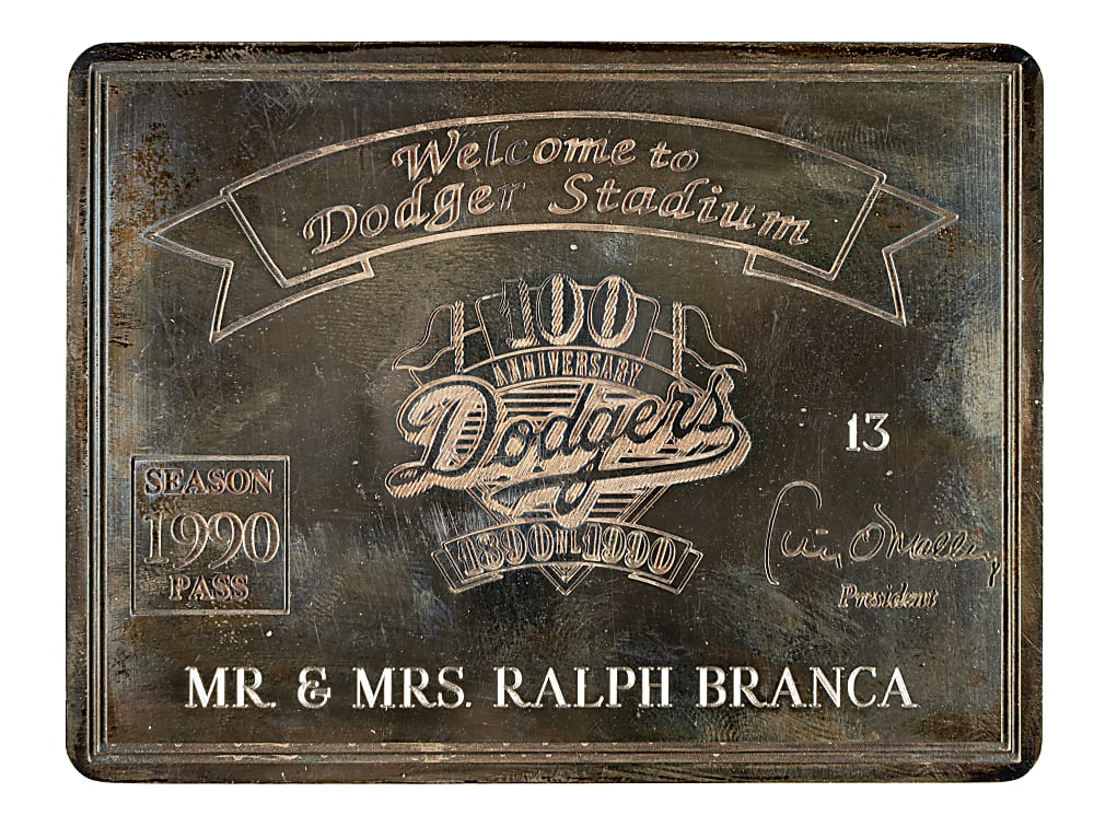 1990 Ralph Branca Los Angeles Dodgers Season Pass