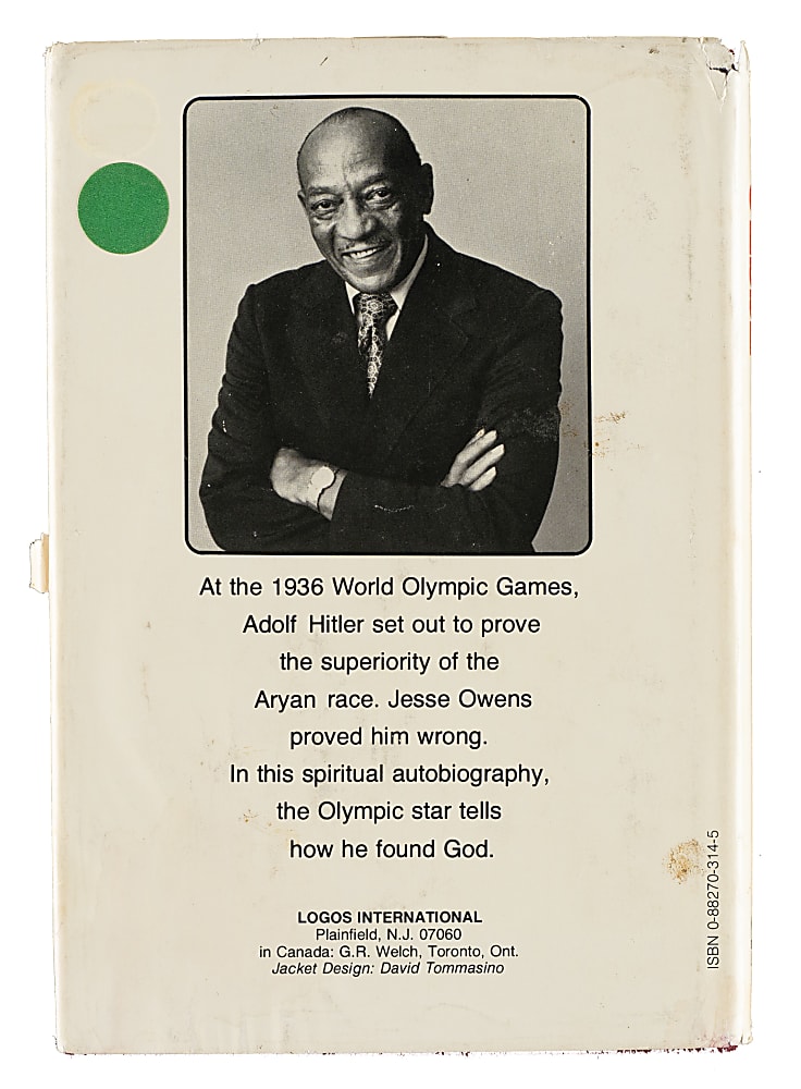 1978 Jesse Owens Signed "The Man Who Outran Hitler" Book Inscribed to His Wife - JSA