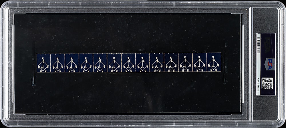 1952 R423 Strip Card Panel Blue Back with Walter Johnson, Lou Gehrig, and Enos Slaughter PSA POOR 1 - The ONLY Graded Example!