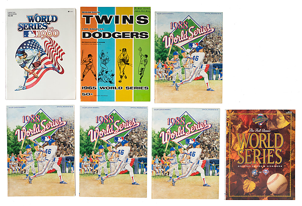 1947 to 1993 World Series Program Collection (19)