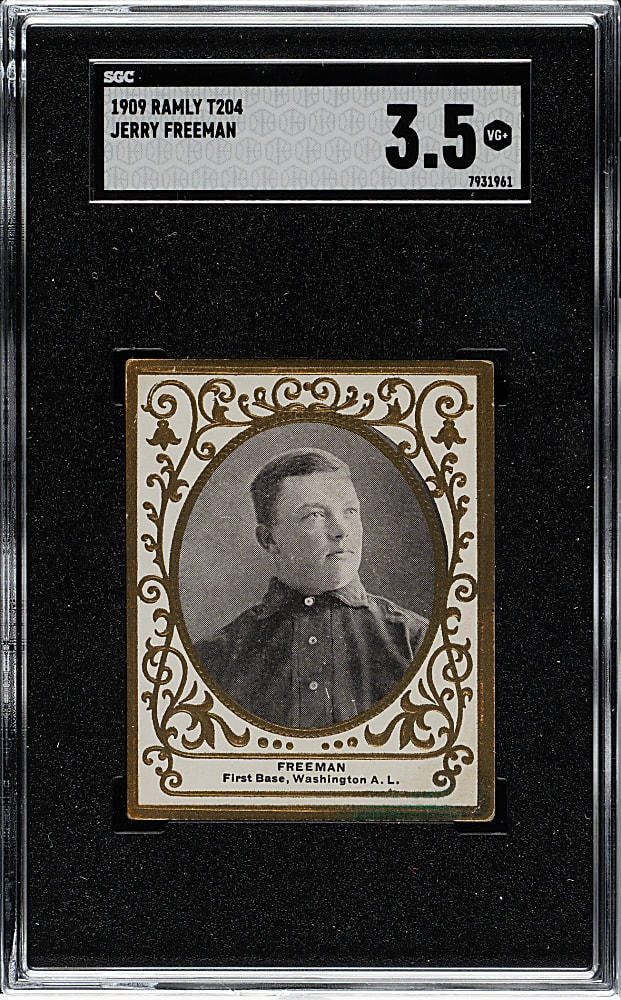 1909 T204 Ramly Tobacco Jerry Freeman SGC VG+ 3.5