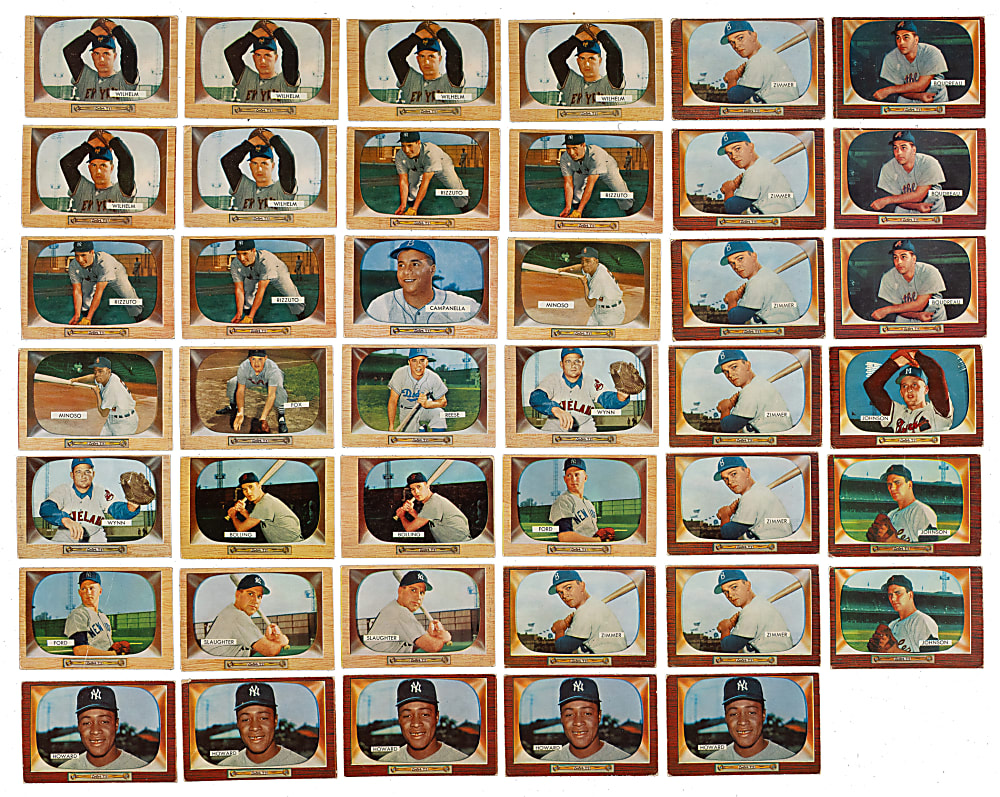 1955 Bowman Collection (578) Including 57 Hall of Famers