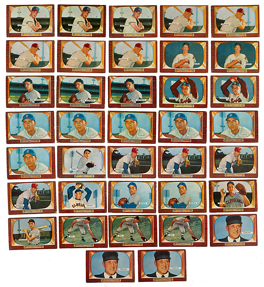 1955 Bowman Collection (578) Including 57 Hall of Famers