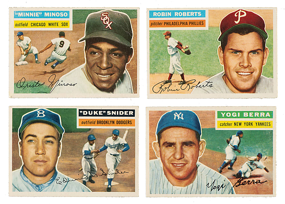 1956 Topps Collection (401) Including 39 Hall of Famers