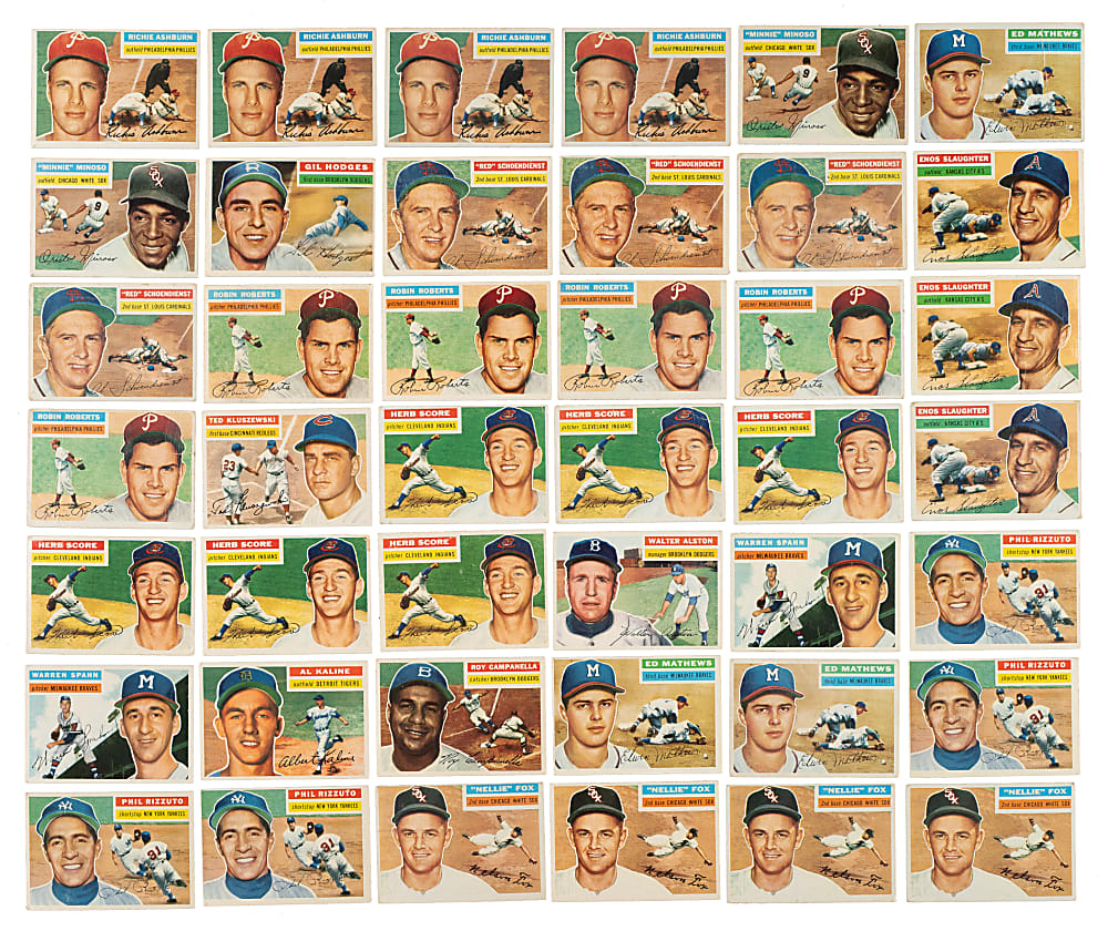 1956 Topps Collection (401) Including 39 Hall of Famers