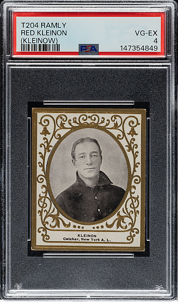 1909 T204 Ramly Tobacco Red Kleinow PSA VG-EX 4