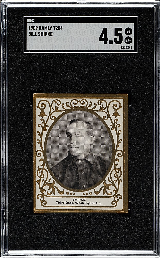 1909 T204 Ramly Tobacco Bill Shipke SGC VG/EX+ 4.5