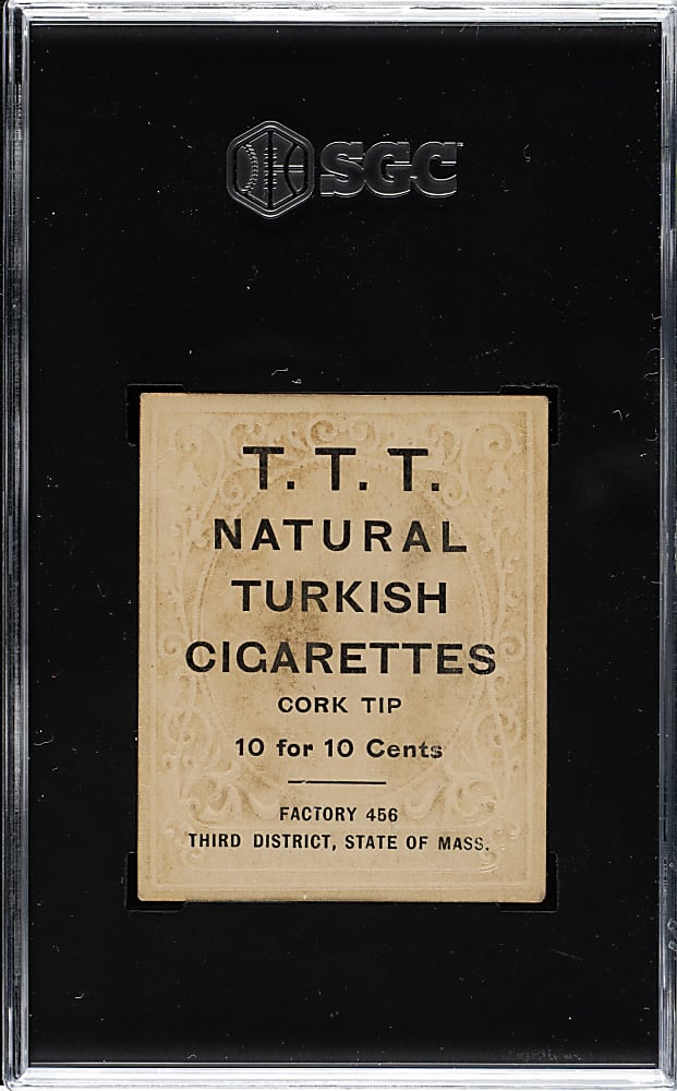1909 T204 Ramly Tobacco Charley O'Leary SGC VG/EX 4 - T.T.T. Advertisement