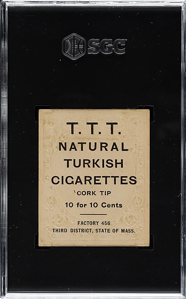 1909 T204 Ramly Tobacco Jake Stahl SGC VG/EX 4 - T.T.T. Advertisement