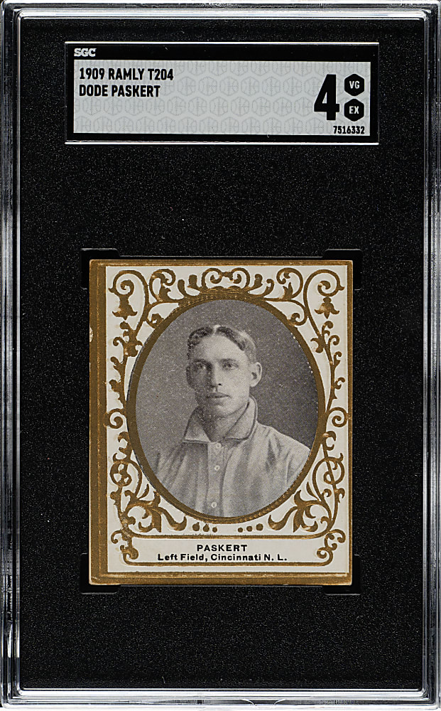 1909 T204 Ramly Tobacco Dode Paskert SGC VG/EX 4