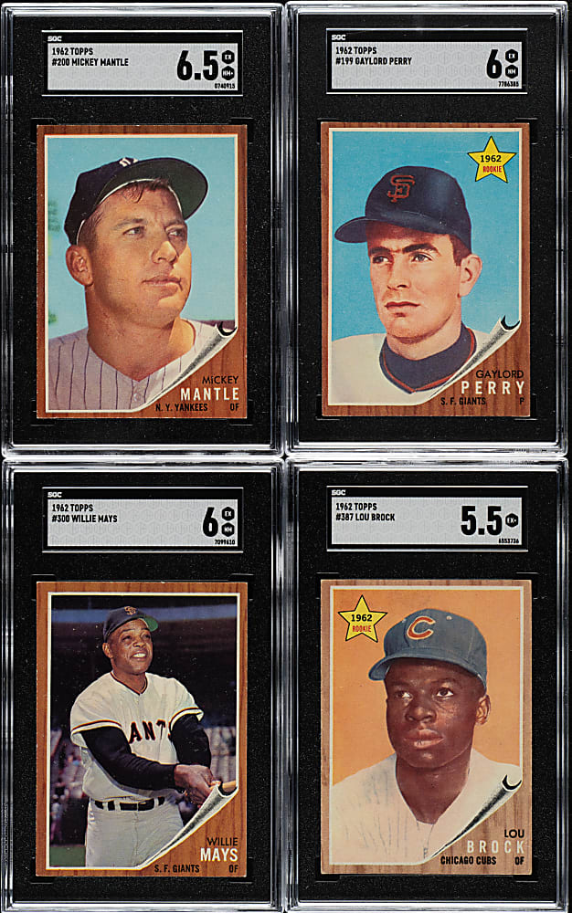 1962 Topps Complete Set (598) Includes #200 Mickey Mantle SGC EX/NM+ 6.5