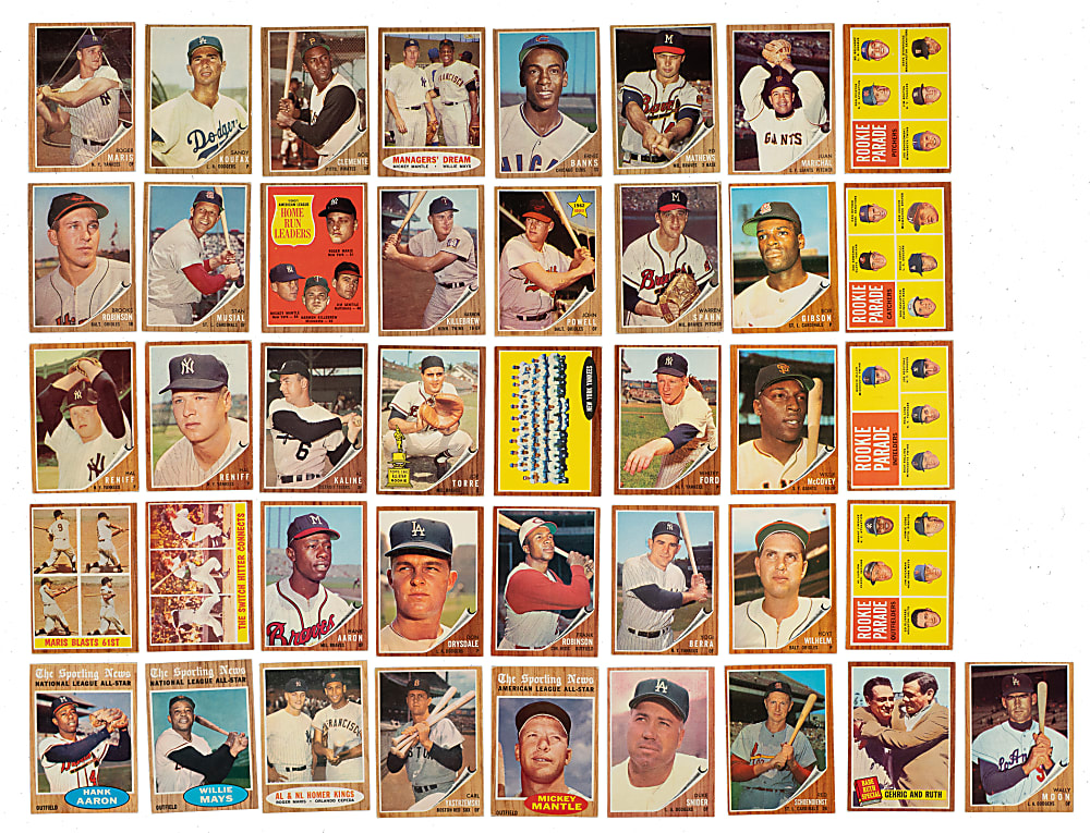 1962 Topps Complete Set (598) Includes #200 Mickey Mantle SGC EX/NM+ 6.5
