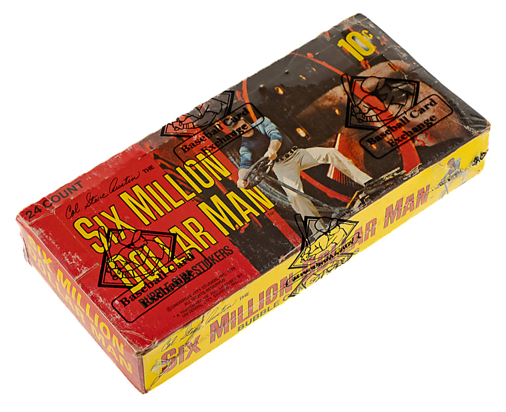 1975 Donruss "Six Million Dollar Man" Unopened Wax Box (24 Packs) - BBCE