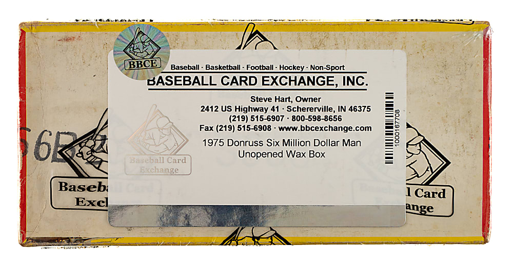 1975 Donruss "Six Million Dollar Man" Unopened Wax Box (24 Packs) - BBCE