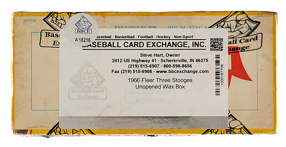 1966 Fleer "Three Stooges" Unopened Wax Box (24 Packs) - BBCE