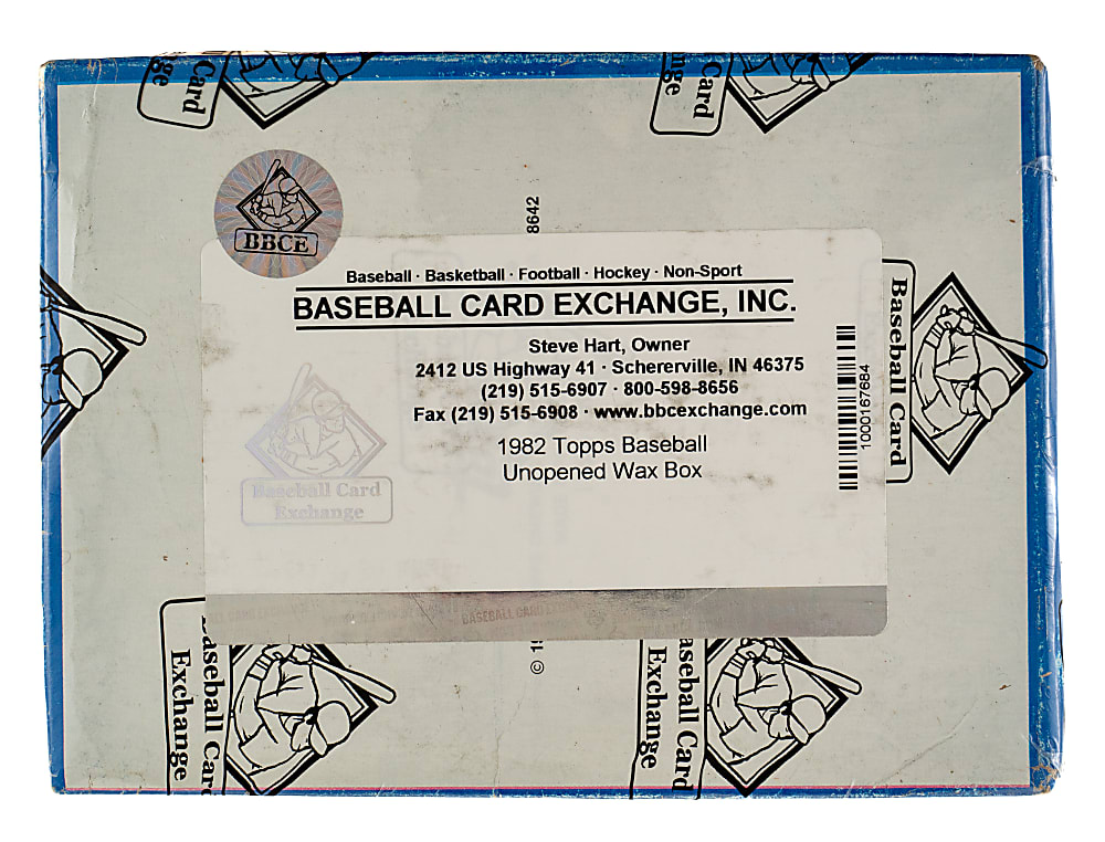 1982 Topps Unopened Wax Box (36 Packs) - BBCE