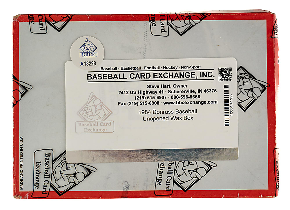 1984 Donruss Unopened Wax Box (36 Packs) - BBCE