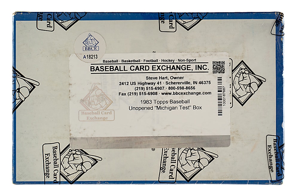 1983 Topps "Michigan Test" Unopened Wax Box (36 Packs) - BBCE