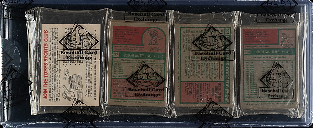 1975 Topps Unopened Rack Pack - BBCE